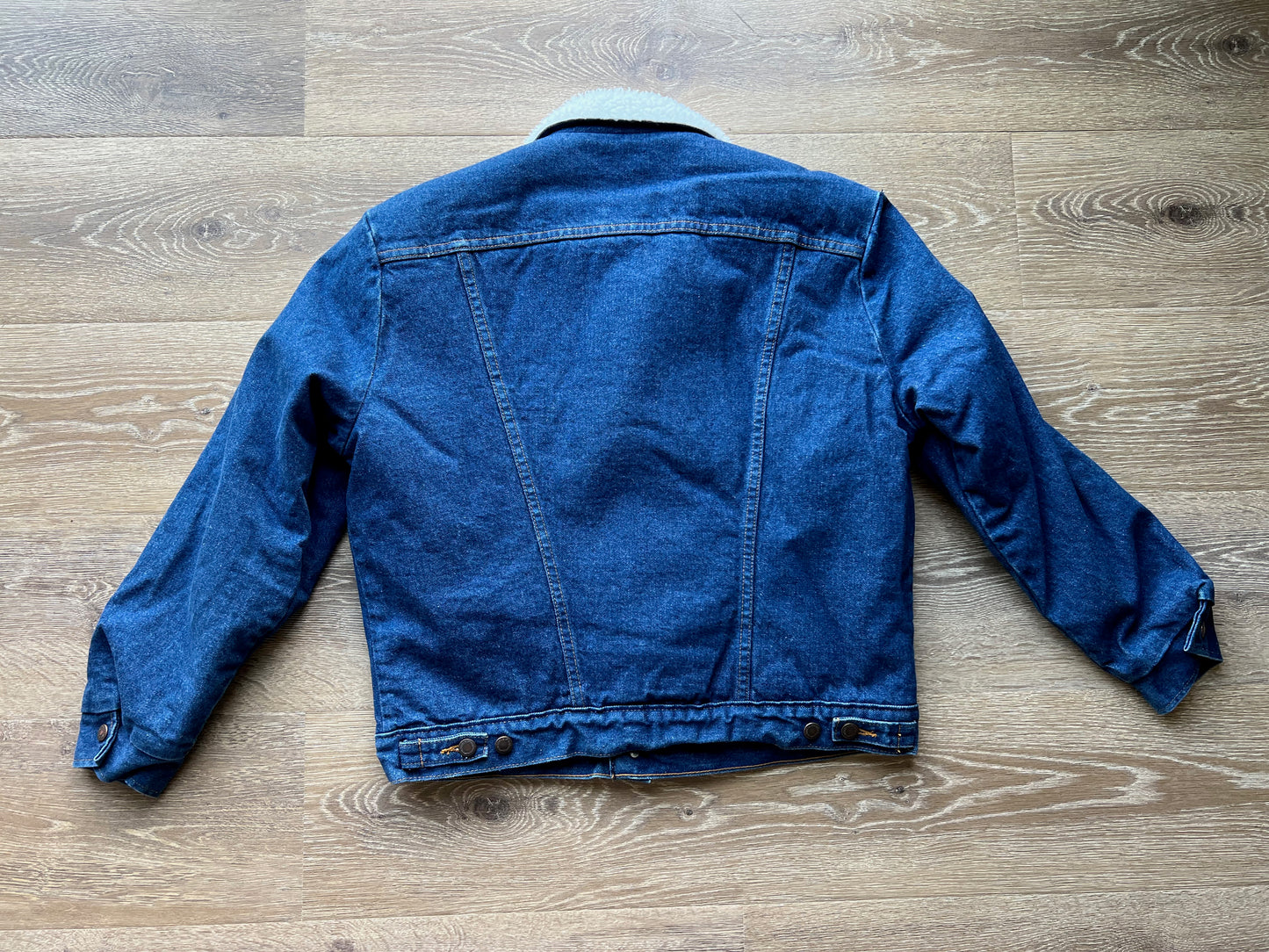 80s Wrangler Fleece Lined Jean Jacket M