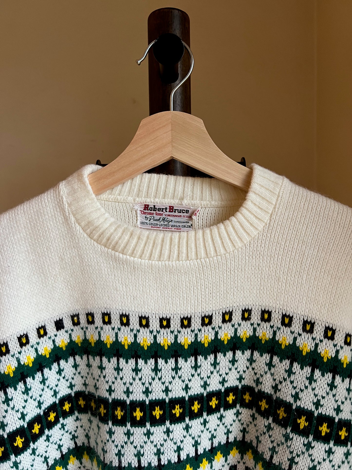 60s Robert Bruce Scandi Sweater S/M